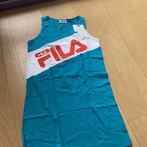 Fila Orange/ Blue T shirt dress or Long tank